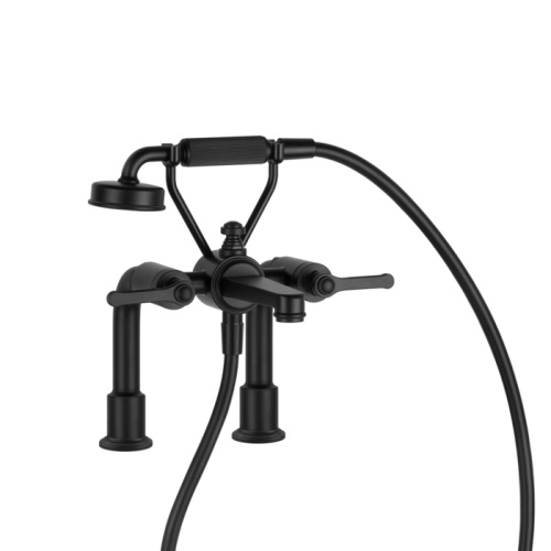 Смеситель Gessi Venti20 65115#299 на борт ванны черный