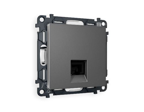 Комплект механизма компьютерной розетки RJ-45(8P8C) CAT6 со шторкой Ambrella Volt Alfa (Алфа) MA662010