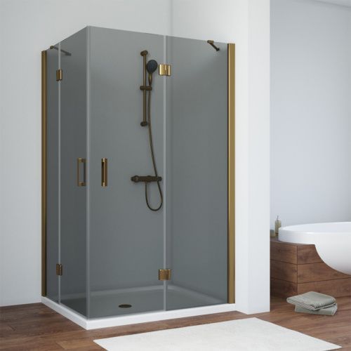 Душевой уголок Vegas-Glass AFA-F TUR+NOVO AFA-F TUR NOVO h1890 90*80 05 07 R 90х80 стекло тонированное профиль бронза без поддона