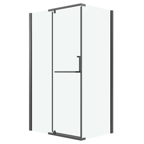 Душевой уголок Grossman Pragma 120.K33.03.1210.42.00 120х100 стекло прозрачное профиль графит без поддона