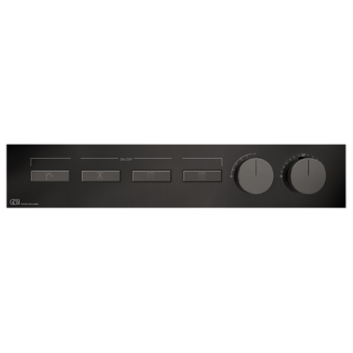 Смеситель для душа Gessi Hi-Fi 63016#706 встраиваемый в стену черный с термостатом (внешняя часть)