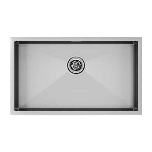 Мойка кухонная Paulmark GERBERG 74 UNI PM257444-BS 74х44 брашированная нержавеющая сталь