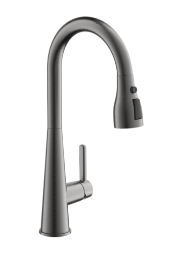 Смеситель для кухни Belz B816 B74816-3 на столешницу оружейная сталь