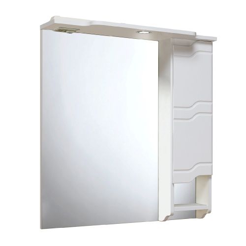 Зеркало-шкаф RUNO Стиль 1128 75х80 подвесной цвет белый