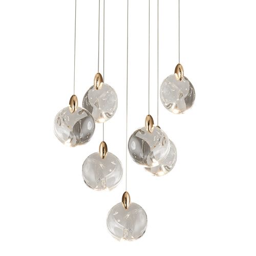 Светильник потолочный Delight Collection OD2440-7 gold/clear