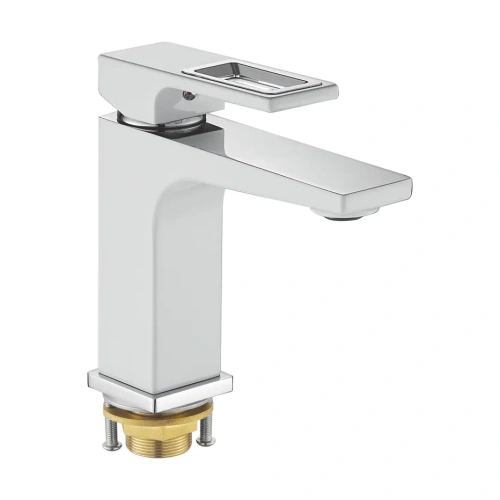 Смеситель Shevanik S9001F на раковину белый/хром