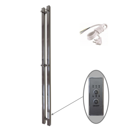 Полотенцесушитель Маргроид Inaro профильный Inaro-1206-057R 9х120 электрический хром