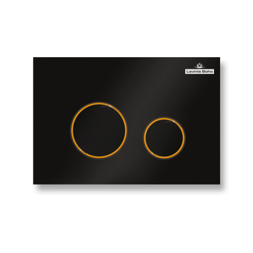 Клавиша смыва механическая Lavinia Boho RelFix 38050803 цвет черный матовый/золото