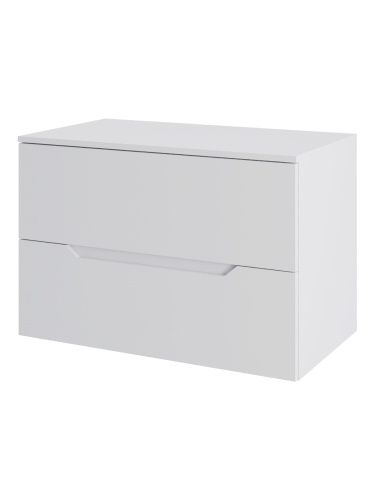 Тумба под раковину Orange Line Li-70TuwMDF 70х46х57 подвесная цвет белый матовый