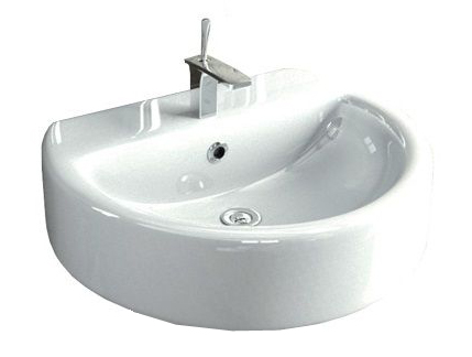 Раковина Sanita Luxe Best 56 см WB.PD/Best/55-C/WHT.G/S1 подвесная цвет белый