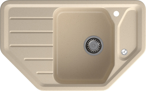 Кухонная мойка Granfest Corner C-800E кашемир 79х49 цвет бежевый