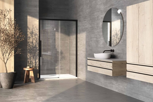 Душевая дверь Kolpa-San LIBRA 517500 120х200 стекло прозрачное профиль черный