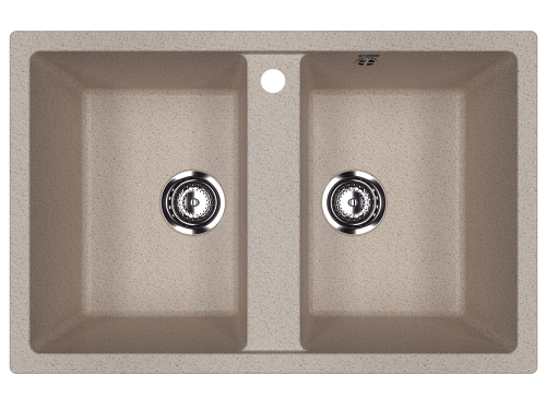 Кухонная мойка Ulgran Classic U-608-302 77х50 цвет песочный