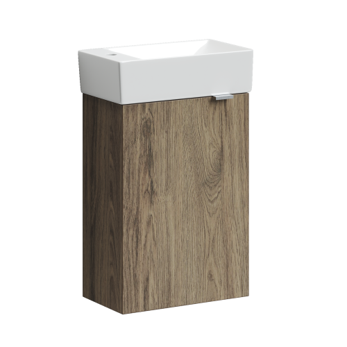 Тумба под раковину Sancos Mini MN35ECHL 36х21х50 подвесная цвет дуб чарльстон