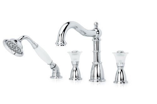 Смеситель Boheme Сamelia 396-Camelia на борт ванны хром