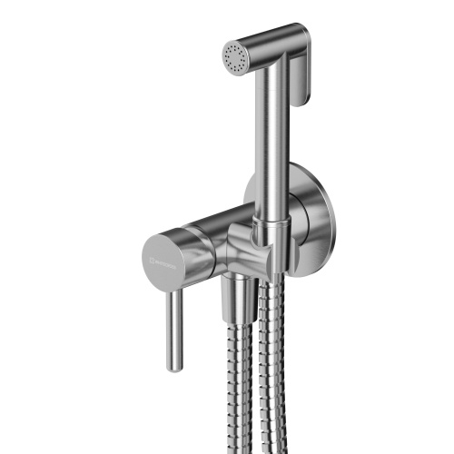 Гигиенический душ со смесителем Whitecross Y brushed nickel SYSYBI2NIB никель брашированный