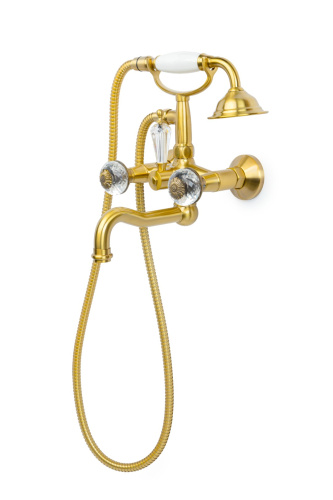 Смеситель Boheme Flora 313-FL настенный бронза