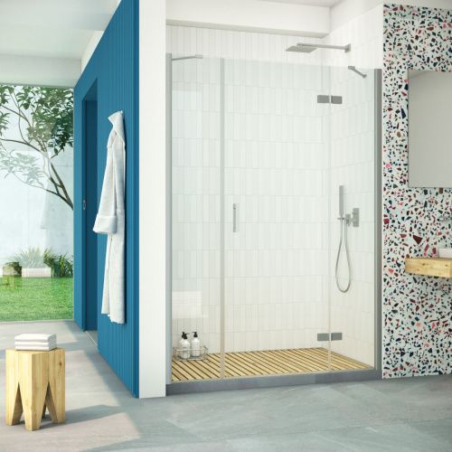 Душевая дверь Vegas-Glass AFP-F Retta AFP-F Retta 130 07 01 R 130х200 стекло прозрачное профиль хром