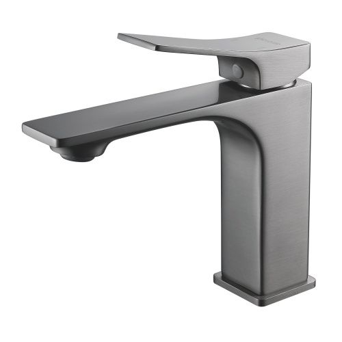 Смеситель Shevanik S6101T на раковину оружейная сталь