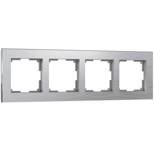 Рамка на 4 поста Werkel Aluminium алюминий (Алуминиум алюминий) 4690389158070