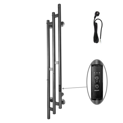 Полотенцесушитель Altasan Бриз Бриз12017Г подвесной 17х121 электрический графит