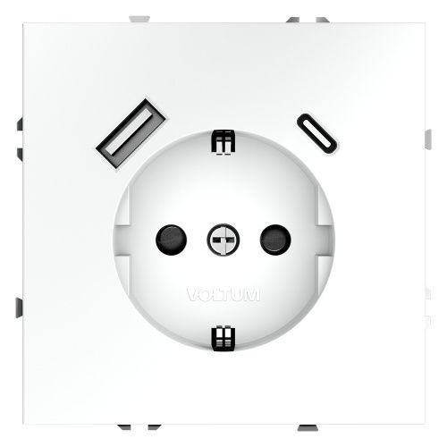 Розетка с USB, A+C VOLTUM S70 VLS040502