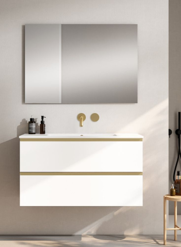 Тумба под раковину Visobath Granada 87525/73545 100х45х55 подвесная цвет белый матовый