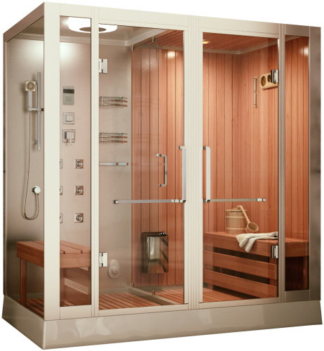 Душевая кабина Frank 2015124 200х130 с крышей ориентация правая