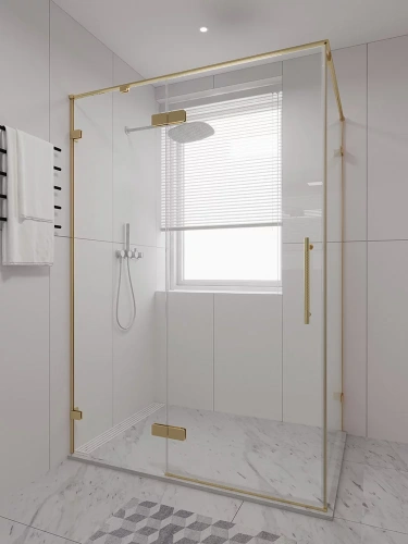 Душевой уголок Veconi Premium Alassio AL-SP-12090-00-G-C4 120х90 стекло прозрачное профиль золото без поддона