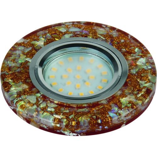 Светильник встраиваемый Fametto DLS-L103 GU5.3 CHROME/BROWN