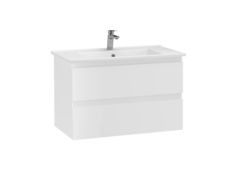 Тумба с раковиной Creavit Alinda AD0080.10.PB +SU080 76x43,8x61,8