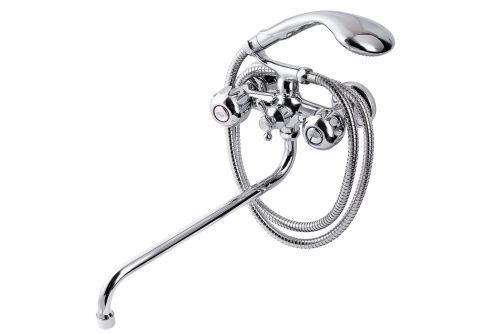 Смеситель для ванны и душа FAUZT FZs-317-21 настенный хром