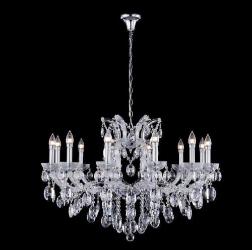 Люстра подвесная Crystal Lux Hollywood Chrome (Холлывоод Цхроме) Hollywood SP12 Chrome