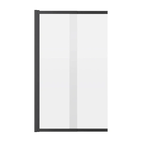 Душевая шторка на ванну Reflexion Slider RX15090CBL-21 90х150 стекло прозрачное профиль черный ориентация универсальная