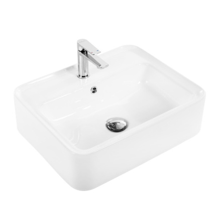 Раковина BelBagno 42 см BB1367 накладная цвет белый глянцевый