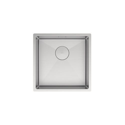 Кухонная мойка LeMark Olanga 440 9937121 44х44 цвет сталь