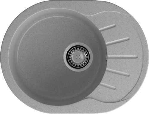 Кухонная мойка Granfest Rondo R-580L серый 58х45 цвет серый