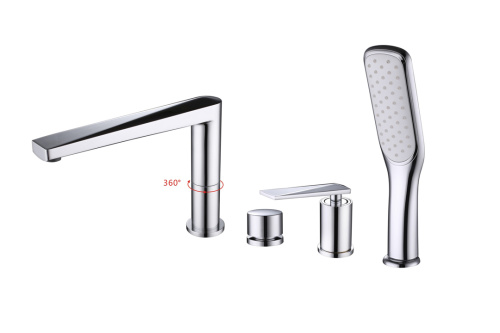 Смеситель Boheme Venturo 370 на борт ванны хром