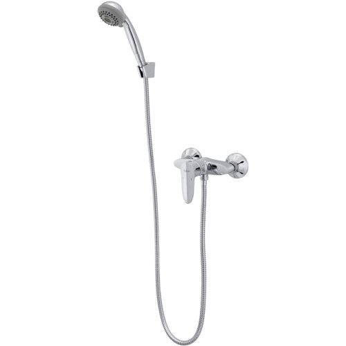 Смеситель для ванны и душа Raiber Nova R2501 настенный хром