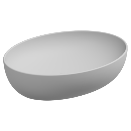 Раковина GSG Ceramic Design Easy 55см EALAVOV55001 накладная цвет белый матовый