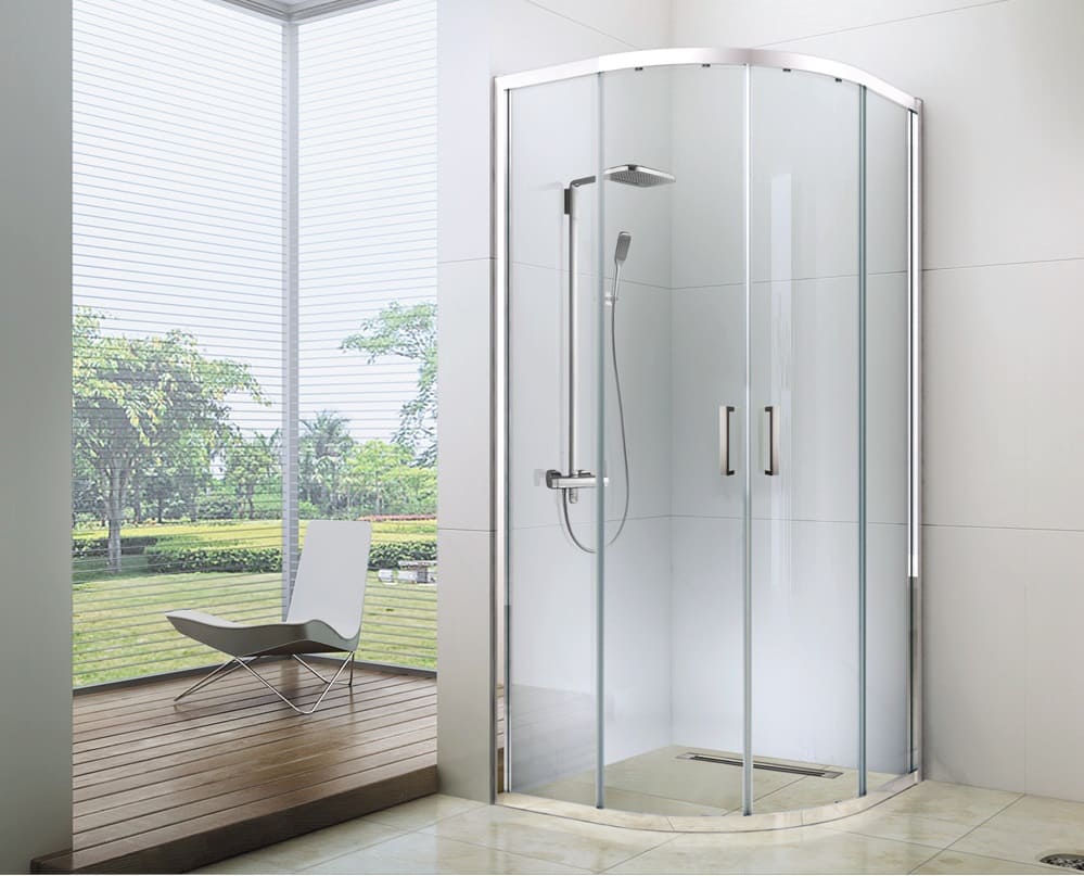 Душевой уголок Berges SOLO 061101 80х80 стекло прозрачное профиль хром без поддона