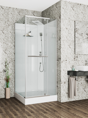 Душевая кабина Cerutti SPA MiMi90T 90х90 квадратная без крыши Душевая кабина Cerutti SPA MiMi90T 90х90 квадратная без крыши