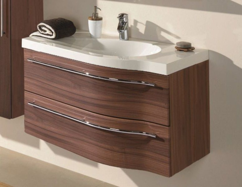 Тумба под раковину Puris Swing WUA36901ML(755/155) 90х51х48 подвесная цвет черный