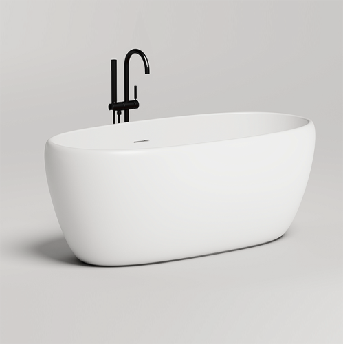 Ванна из искусственного камня Salini Luce 100122M 150х75 отдельностоящая овальная