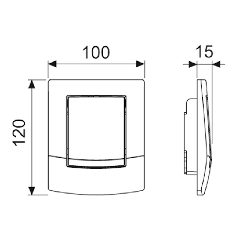 Панель смыва механическая Tece TECEambia 9242100 цвет белый - фото 2