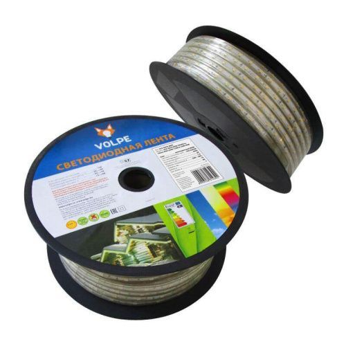 Светодиодная лента Volpe ULS-Q215 ULS-Q215 5050-30LED/m-14mm-IP67-220V-7,2W/m-25M-RGB бобина