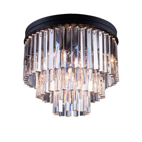 Люстра потолочная Delight Collection 1920s Odeon (1920с Одеон) 771131 (KR0387C-6/P black/clear)