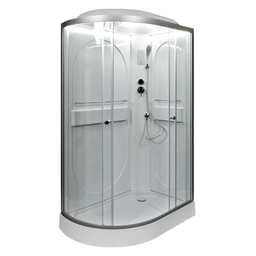 Душевая кабина AvaCan L602RLED 120х80 асимметричная с крышей