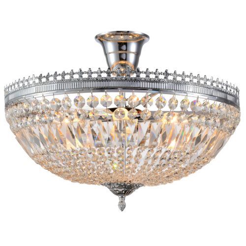 Люстра на штанге Natali Kovaltseva Rococo (Роцоцо) ROCOCO 81406/6C CHROME