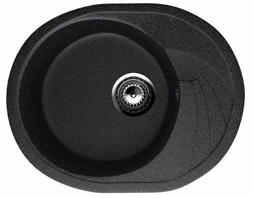 Кухонная мойка Ulgran Classic U-403-308 58х47 цвет черный